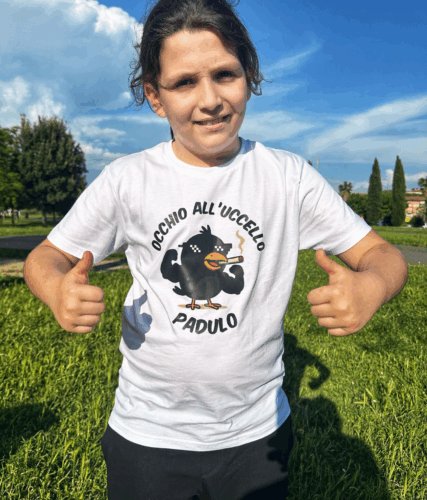 tshirt uccello padulo da bambino - maremmano.shop