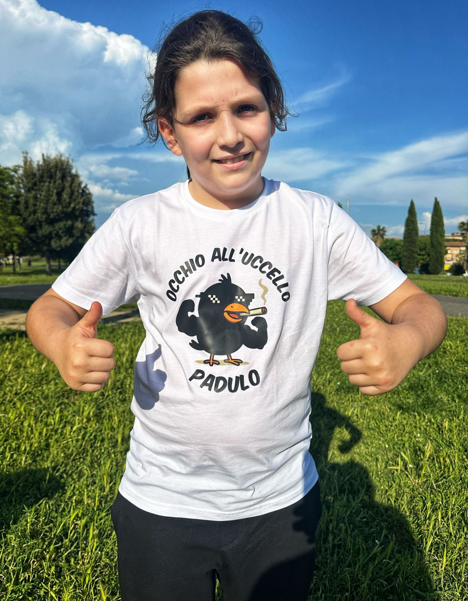 tshirt uccello padulo da bambino - maremmano.shop