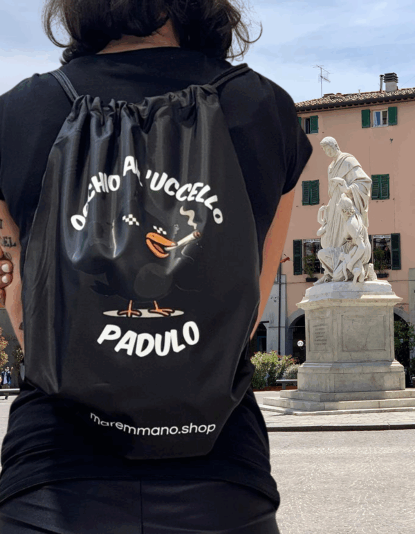 ZAINETTO UCCELLO PADULO multiuso solo su maremmano.shop